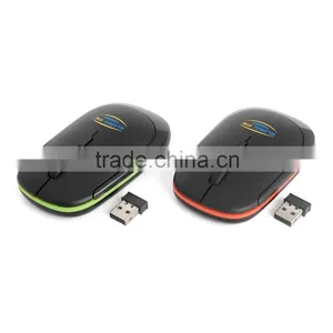 2.4Ghz Gift Wireless Slim Mouse With Transparent Crystal Plastic Box Packing thumbnail-2
