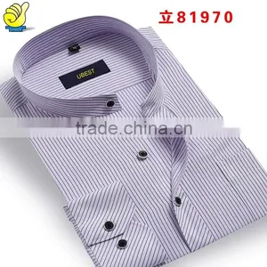 Hot Sasle Embroidered Custom Design Slim Fit Shirt for Man Quality Choice thumbnail-5