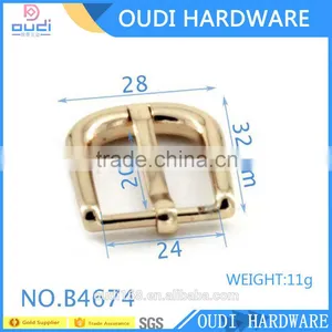 Custom Light Gold Metal Hardware Belt Accessories Pin Buckles thumbnail-3