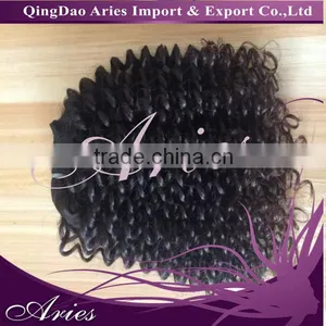 Brazilian Deep Wave Curly Virgin Hair Brazilian Virgin Hair Kinky Curly Human Hair Weave Bundles thumbnail-2