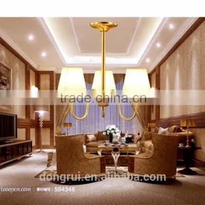 American Morden Style Classical Full Copper Lighting Chandelier For High Ceiling 3 Heads 291-3H thumbnail-1