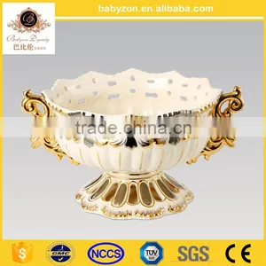 Factory Direct Selling Gold Flower Vase for Home Decoration Gift Ceramic Vase thumbnail-1