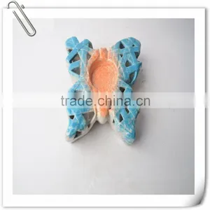 Home Decoration Butterfly Shape Ceramic Tealight Candle Holder thumbnail-1