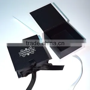 Matt Black Luxury Cusom Paper Gift Box Packaging thumbnail-6