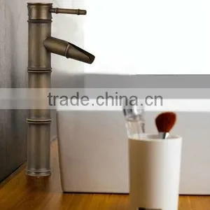 Brass Bamboo Basin Faucets With Single Lever thumbnail-1