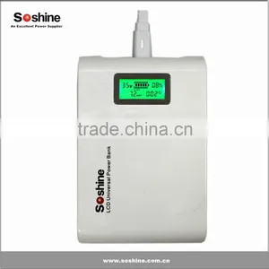 Soshine High Capacity LCD Universal Power Pack for IPhone IPad Mobile Phone or Other Devicse External Portable Power Bank thumbnail-3