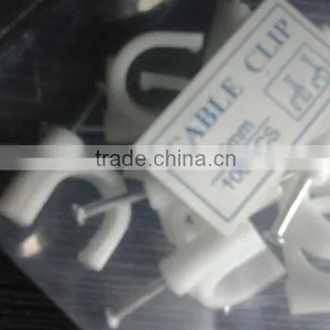 White Circle Nail Wire Clip 30mm Packaging as Customer Requested thumbnail-1
