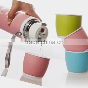 Stainless Steel Double Wall Wholesale Bullet Shaped Vacuum Thermos Flask thumbnail-1