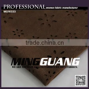 Fashional Young Lady's100% Polyester Punching Suede Fabric Hot Sell in Europe thumbnail-3