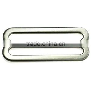 China Supplier Eco-friendly 51mm Metal Belt Webbing Strap Double Buckle Adjuster Buckle Quality Choice thumbnail-1