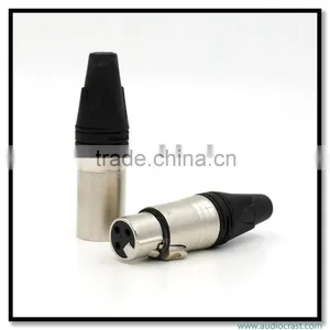 Audio Gade OEM XLR Male Female 3 Pin Connector 24K Gold Plated Balance Audio Plug thumbnail-1