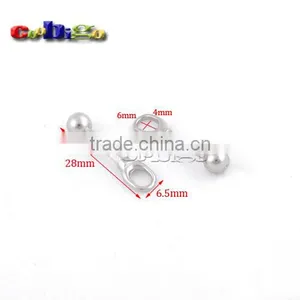 28*6.5mm Metal Zipper Pull Tap Zinc Alloy Silver Nickle Plated For DIY Zipper Sliders #FLQ164-S thumbnail-1