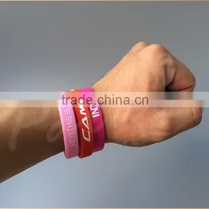 Advertising Custom Silicon Wristband Rubber Bracelet thumbnail-2