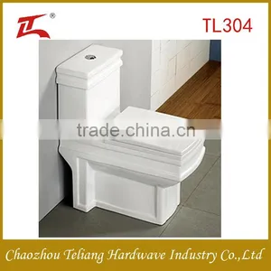Square Model Floor Mounted Toliet Both S-trap and P-trap Made in China WC Bathroom Toilet thumbnail-1