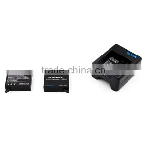 Xiaomi Yi 4K Dual Battery Charger With 2 Pcs Lithium Batteries Set for Xiaomi Yi 4K Sport Camera thumbnail-4