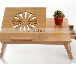 Foldable Bamboo Computer Desk thumbnail-1