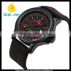 WJ-5555 Leather Strap Japan Movement 3ATM Waterproof Businessmen Naviforce Watch thumbnail-6