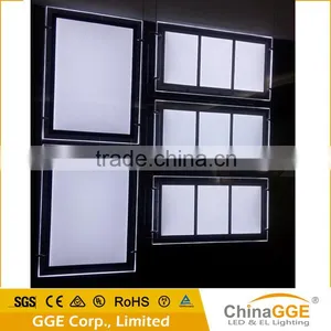 A3 LED Poster Ligth Box Frameless LED Illuminated Advertising Board Real Estate Agents Window Display Indoor Signboard thumbnail-1
