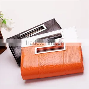 2016 Ladies Alligator PU Leather Handbag Women Party Evening Bag thumbnail-1