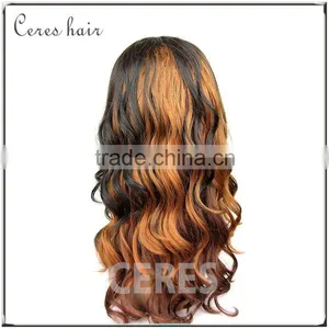 Cheap Factory Price 100% Human Hair Lace Front Wigs Lace Front Ombre Wigs for Black Women thumbnail-1