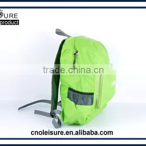2016 Latest Arrival Design Promational Foldable Backpack Cheap Fold Bag Fold up Backpack Sport Hiking Camping College School Bag thumbnail-6