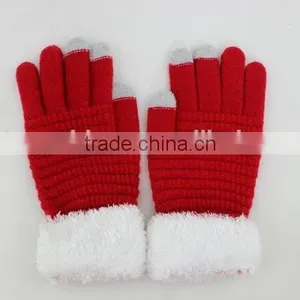 Winter Warm Touchscreen Glove With Three Conductive Fingertips for Smart Phone thumbnail-2