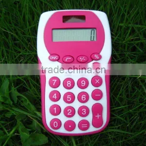 New Design 8 Digits Dual Power Promotion Gift Pocket Calculator thumbnail-1