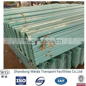 Powder Coated Steel Highway Guardrail Beams Anti Corrosion thumbnail-1