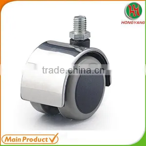 Hot Selling Products China Wheel Castor Wheel With Screw Pin White pu and Alloy Wheel 50mm in China Mainland thumbnail-1