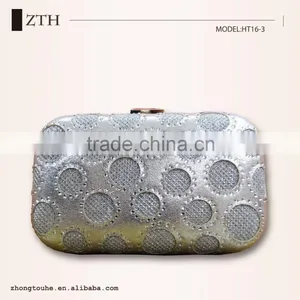 Ladies High Quality Metal Skeleton Design Cosmetic Bag thumbnail-1