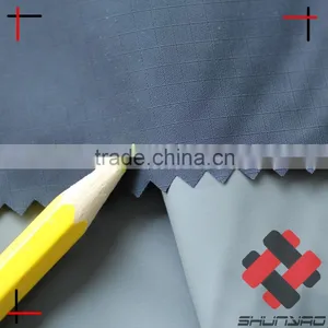 300T Nylon Ripstop Fabric Laminated Waterproof and Breathable for High Class Raincoat thumbnail-6