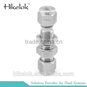 Alloy 20 400 600 625 High Pressure 2mm 3mm 4mm 6mm 8mm 10mm 12mm Tube Fitting Bulkhead thumbnail-2