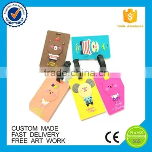 Best Selling Colorful Ripple Custom Pvc Luggage Tag thumbnail-2