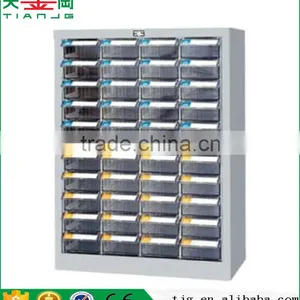 Taiwan High Quality Non-Slip Plastic PS 40 Transparent Drawer Cold Rolling Steel Spare Part Classification Cabinet thumbnail-5
