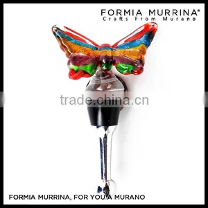 Murano Glass Wine Charms Glass Wine Accessories Wine Stoppers for Wedding Deco thumbnail-4