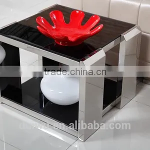 2016 Cheap Stainless Steel Modern Design Glass Center Table thumbnail-1