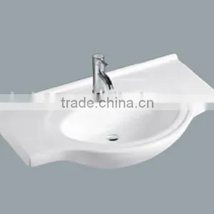 Rectangular Bathroom Ceramic Cabinet Basin thumbnail-1