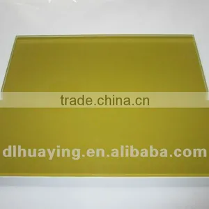 Yellow Color Painted Partition Glass thumbnail-1