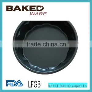 New Flower Shape Pan CARBON Steel Cake Pan Black Color Pizza Pan thumbnail-6