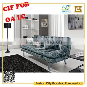 Latest European Modern Home Furniture Fabric Sofa Bed thumbnail-1