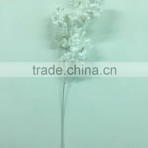 Wholesale White Artificial Cherry Blossom Branch for Christmas Decor thumbnail-2