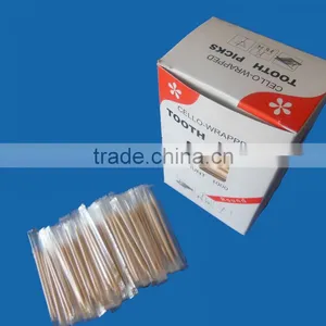 Round Wooden Cello Wrapped Toothpicks thumbnail-1