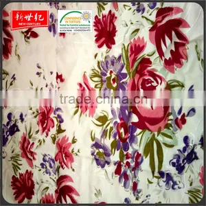 Embroider Silver Powder Printed 100% Plain Rayon Fabric thumbnail-3