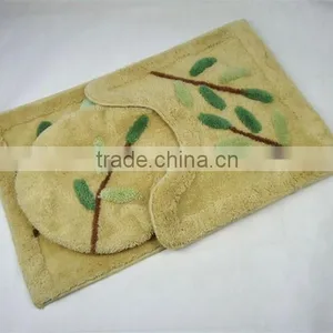 Pile Flocking Bathroom Rug Sets thumbnail-1