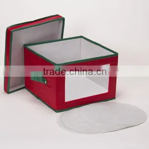 Fabric Thicken Protective Holiday Waterproof Cooking Salad Plate Storage Box thumbnail-3