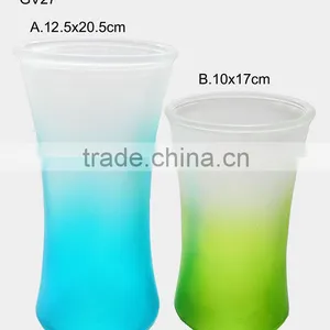 Frosted Color Homeware Vase Glass thumbnail-1