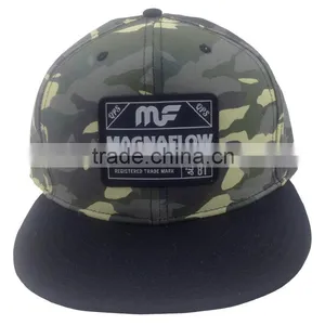 High Quality Camouflaged Fabric Cotton Wholesale Flexfit Snapback Hats thumbnail-4