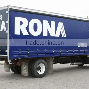 Waterproof and High Tear Strength PVC Tarpaulin Printed Truck Side Curtain Cover Fabric thumbnail-4