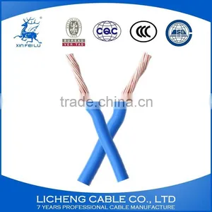 Hot Sale China Manufacturer Blue House Wiring Copper Core PVC Insulated Flexible Wire and Cable -BVR(10mm2) thumbnail-3