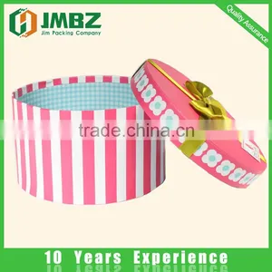 Luxury Small Round Flower Paperboard Box With Ribbon thumbnail-1
